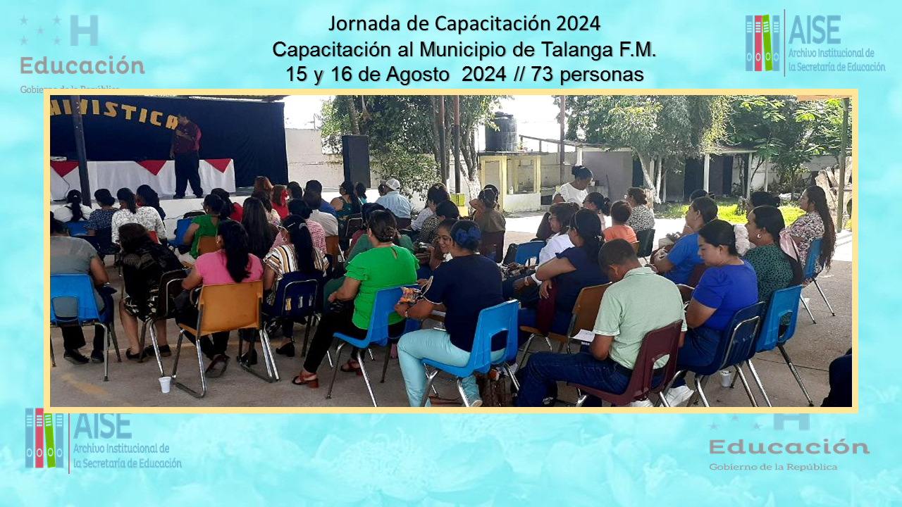 102.- CAPACITACION AL MUNICIPIO DE TALANGA DMU0824