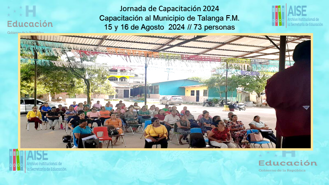 102.- CAPACITACION AL MUNICIPIO DE TALANGA DMU0824