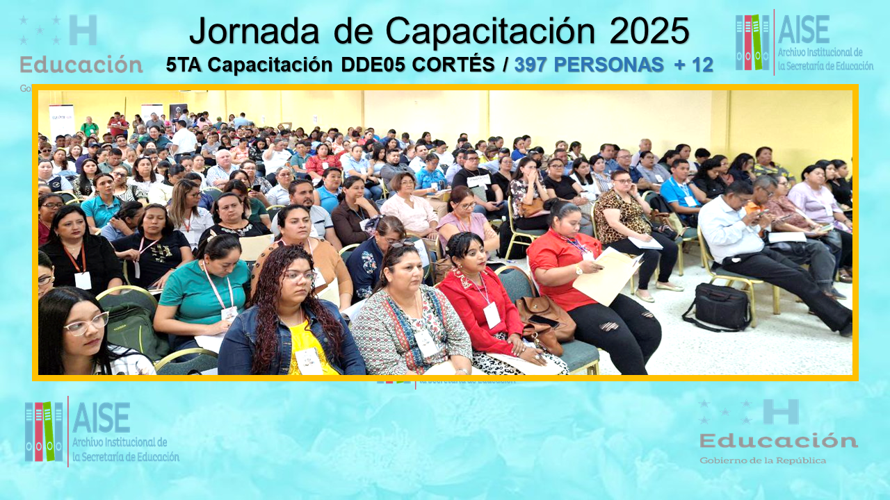 110.- CAPACITACIÓN DIRECCION DEPARTAMENTAL DE CORTÉS DDE05