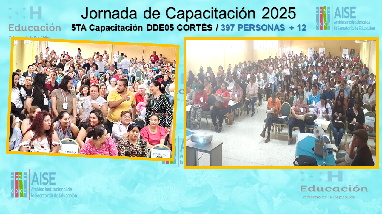 110.- CAPACITACIÓN DIRECCION DEPARTAMENTAL DE CORTÉS DDE05
