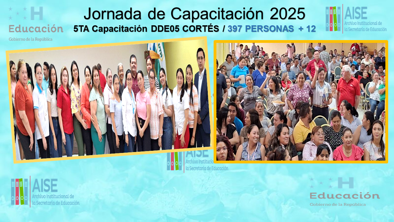 110.- CAPACITACIÓN DIRECCION DEPARTAMENTAL DE CORTÉS DDE05