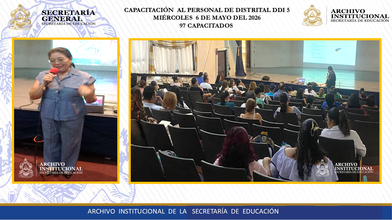 122.- CAPACITACION A LA DIRECCION DISTRITAL # 5 DDI0801 - 5