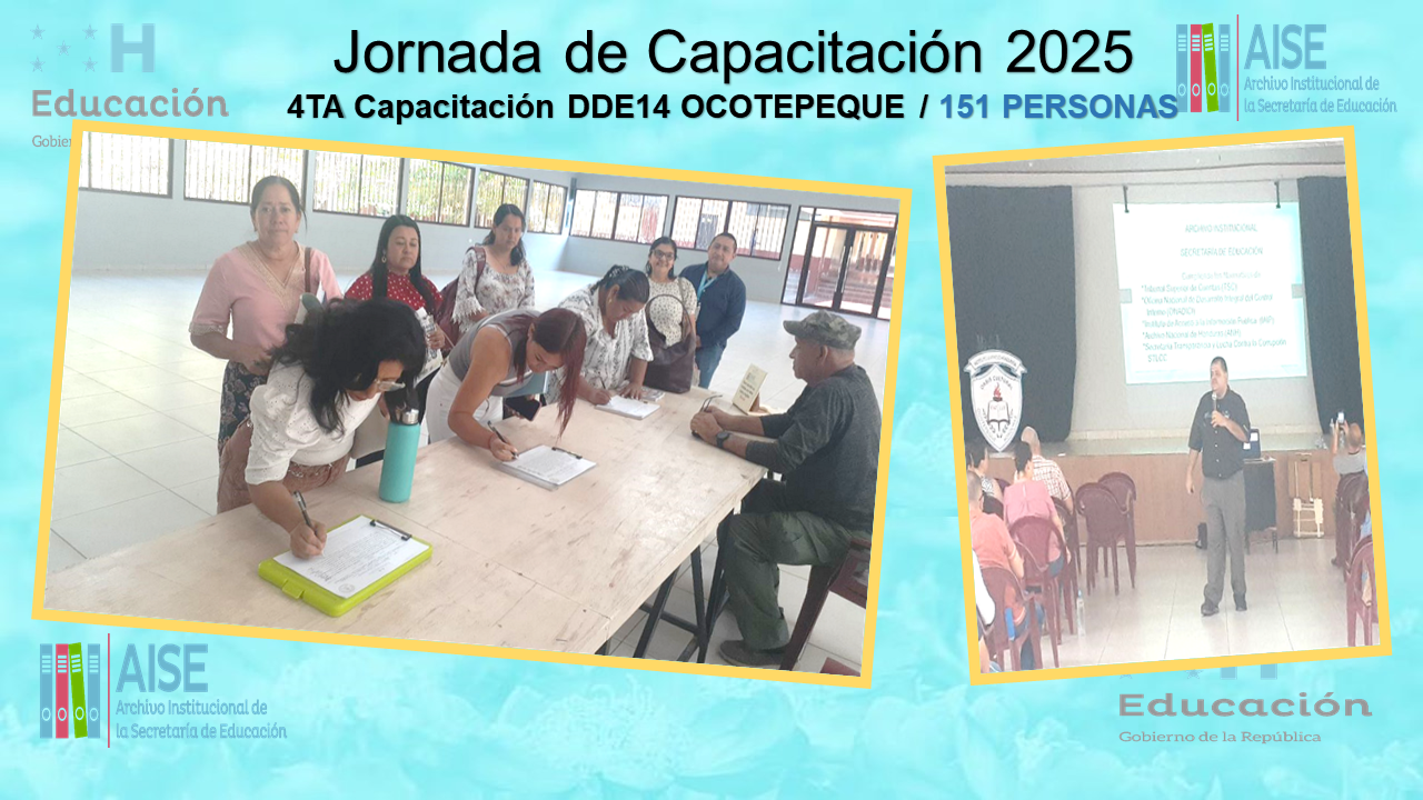 107.- CAPACITACION DDE14 OCOTEPEQUE 2025