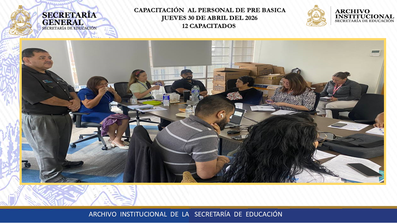 121.- CAPACITACION UNIDAD DE PRE - BASICA