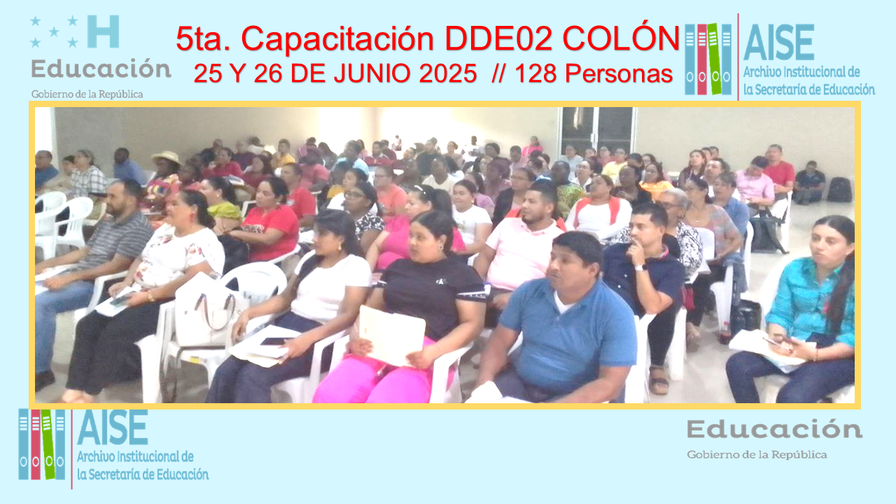 111.- CAPACITACION DIRECCIÓN DEPARTAMENTAL DE COLON DDE02