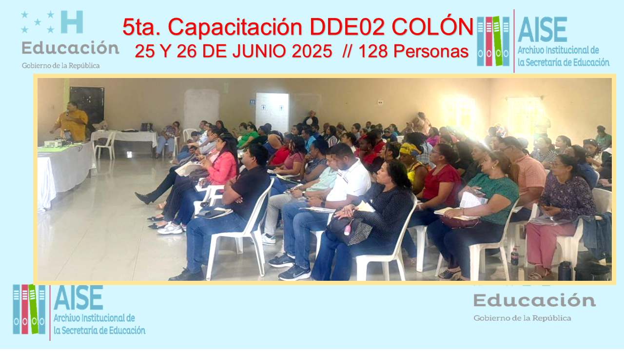 111.- CAPACITACION DIRECCIÓN DEPARTAMENTAL DE COLON DDE02
