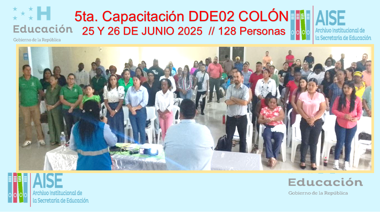 111.- CAPACITACION DIRECCIÓN DEPARTAMENTAL DE COLON DDE02