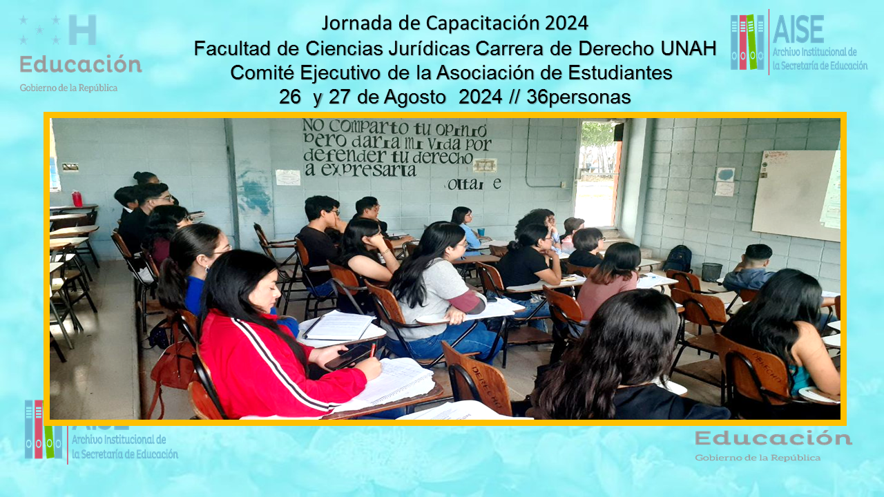 103 . CAPACITACIÓN CIENCIAS JURIDICAS DE LA UNAH