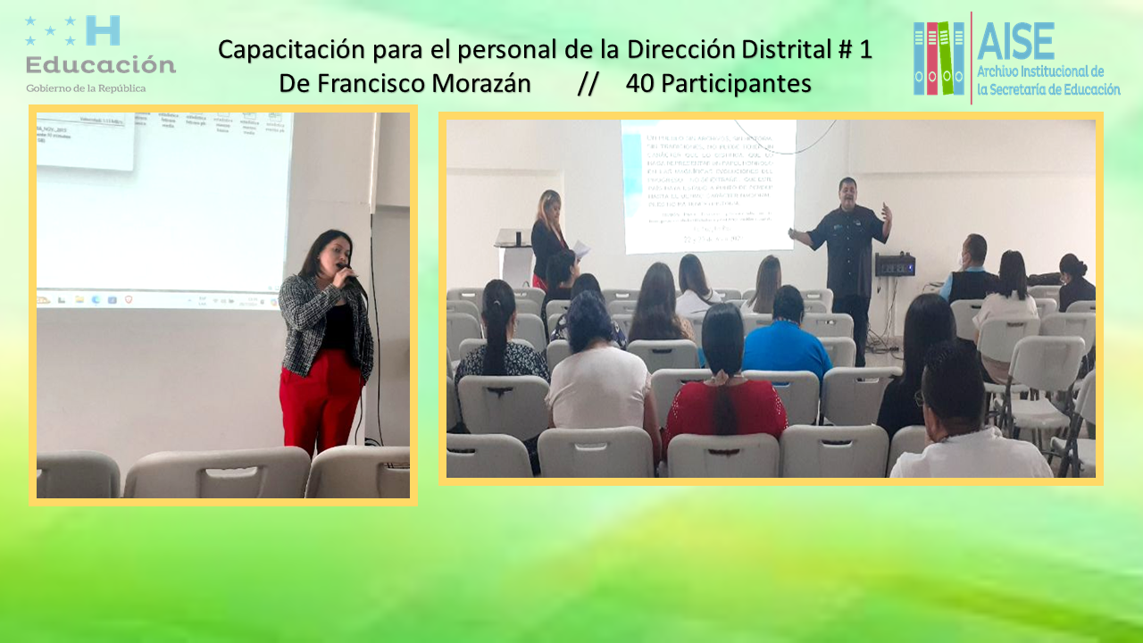 100.- Capacitación Distrital # 01 de Francisco Morazán