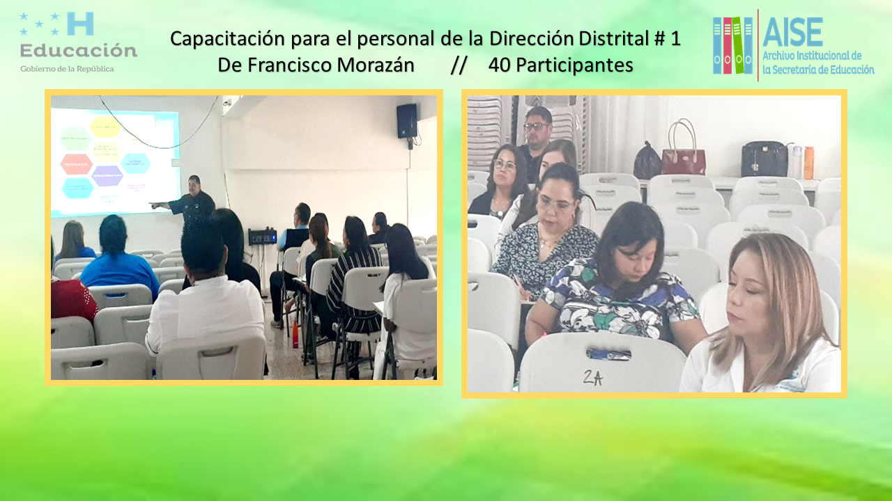 100.- Capacitación Distrital # 01 de Francisco Morazán