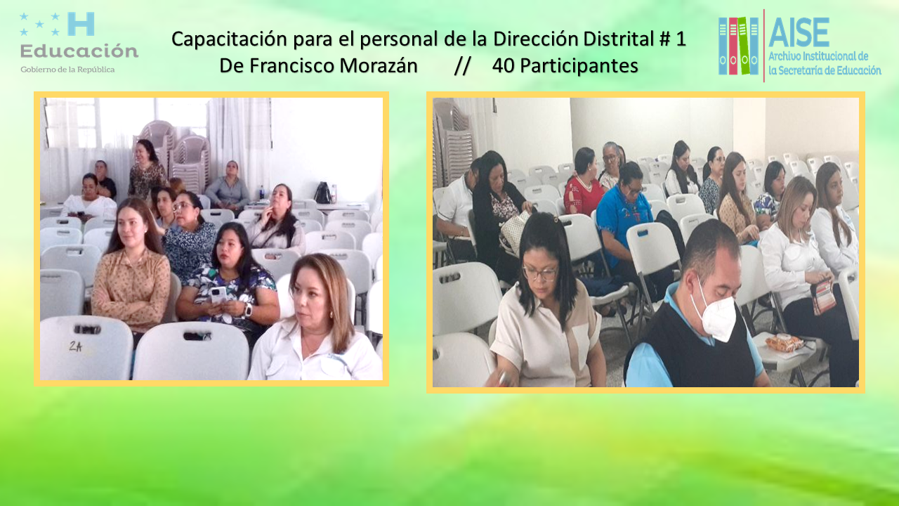 100.- Capacitación Distrital # 01 de Francisco Morazán