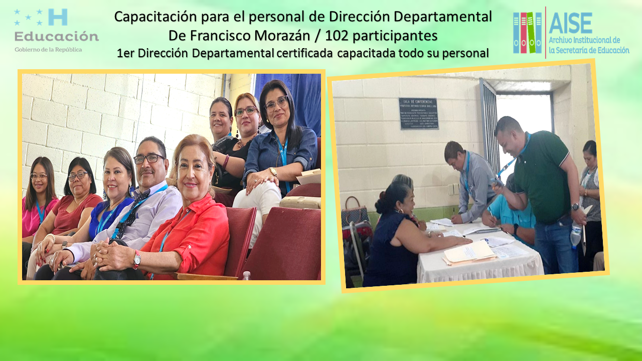 97.- DIRECCIÓN DEPARTAMENTAL DE FRANCISCO MORAZÁN ** CERTIFICACIÓN DE TODO EL PERSONAL