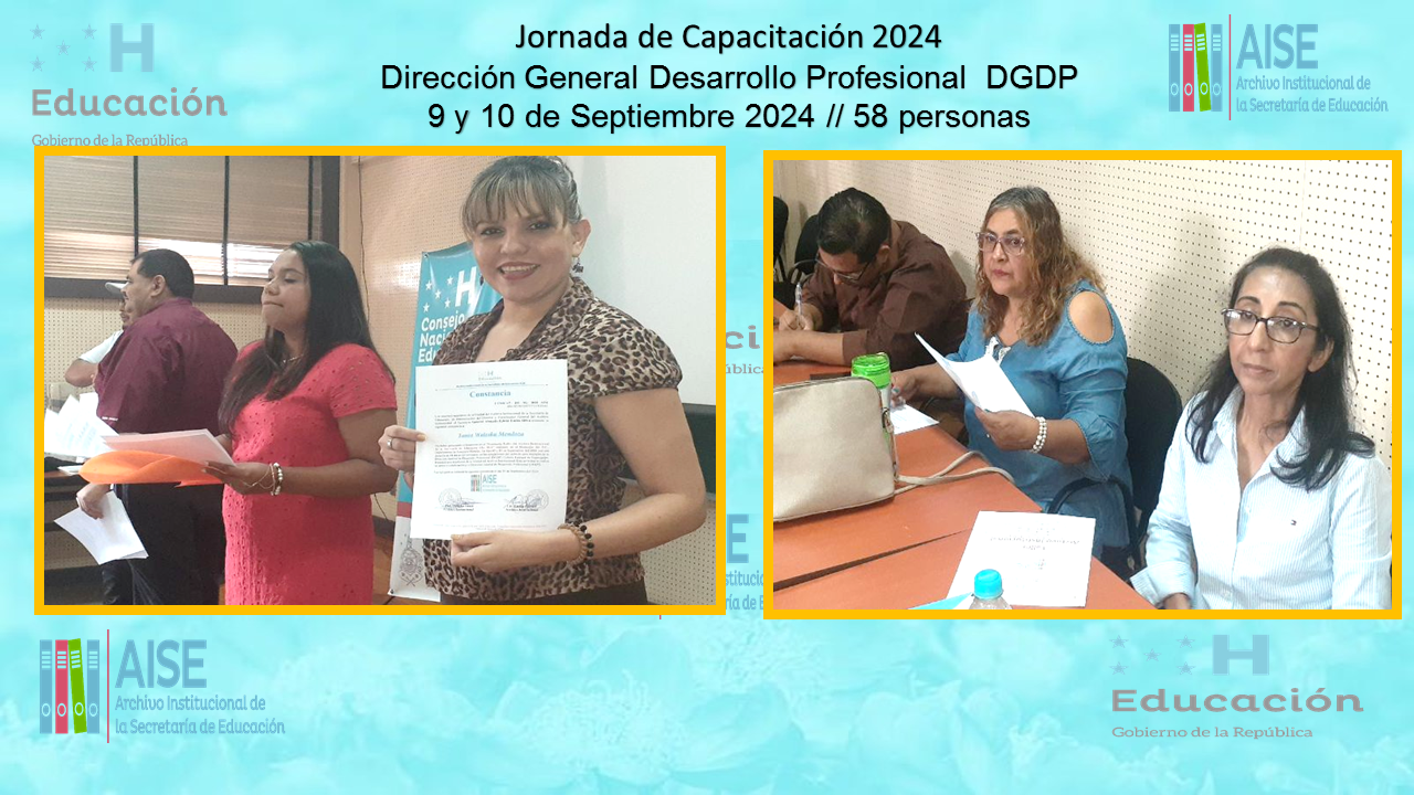 104.-  CAPACITACION EN LA DIRECCION GENERAL DE DESARROLLO PROFESIONAL DGDP P