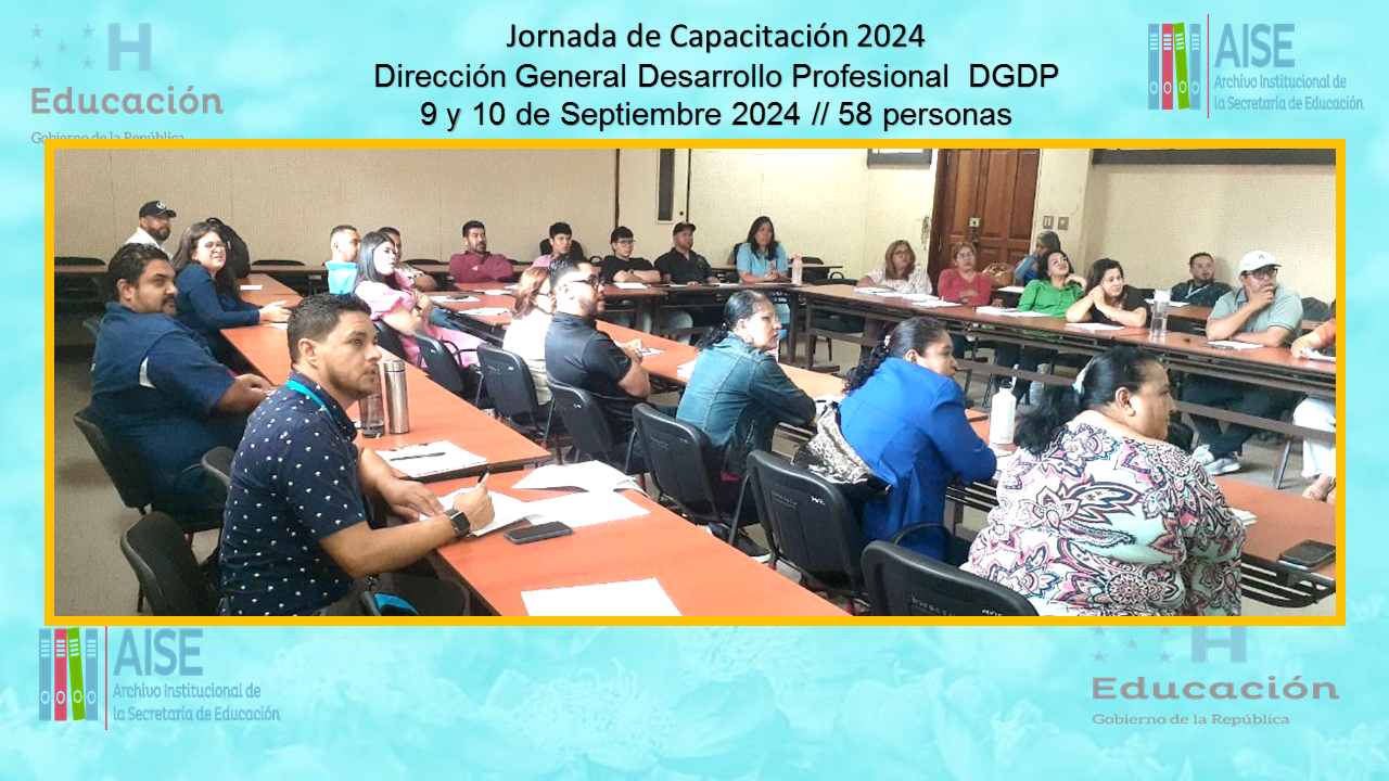 104.-  CAPACITACION EN LA DIRECCION GENERAL DE DESARROLLO PROFESIONAL DGDP P