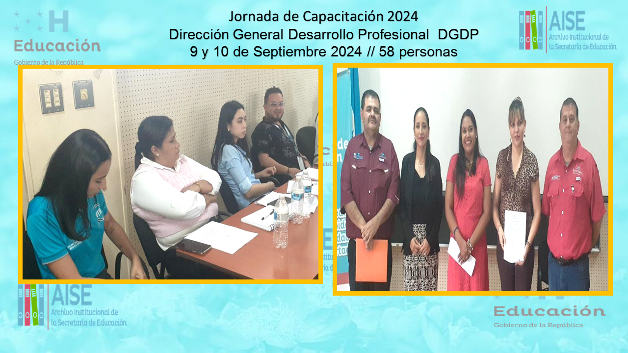 104.-  CAPACITACION EN LA DIRECCION GENERAL DE DESARROLLO PROFESIONAL DGDP P