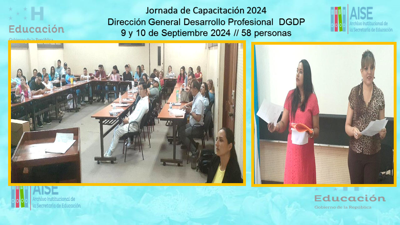 104.-  CAPACITACION EN LA DIRECCION GENERAL DE DESARROLLO PROFESIONAL DGDP P