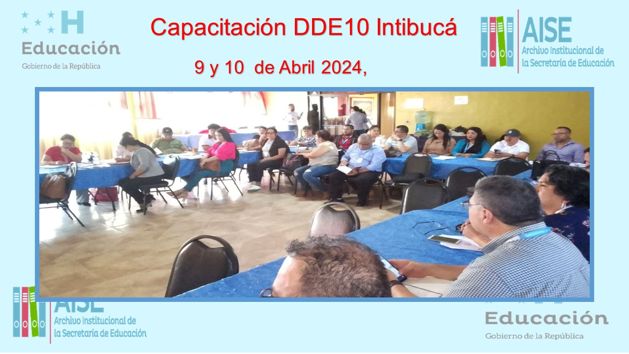 84.- DDE10 INTIBUCA 2024 5TA  JORNADA DE CAPACITACION