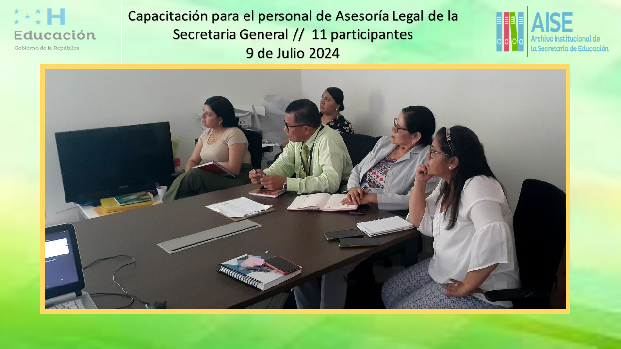 96.- CAPACITACIÓN AL PERSONAL DE ASESORÍA LEGAL