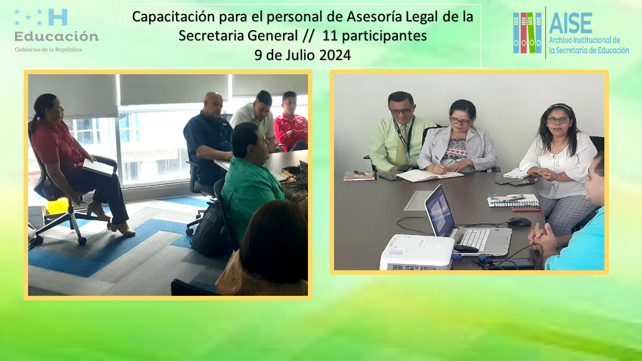 96.- CAPACITACIÓN AL PERSONAL DE ASESORÍA LEGAL