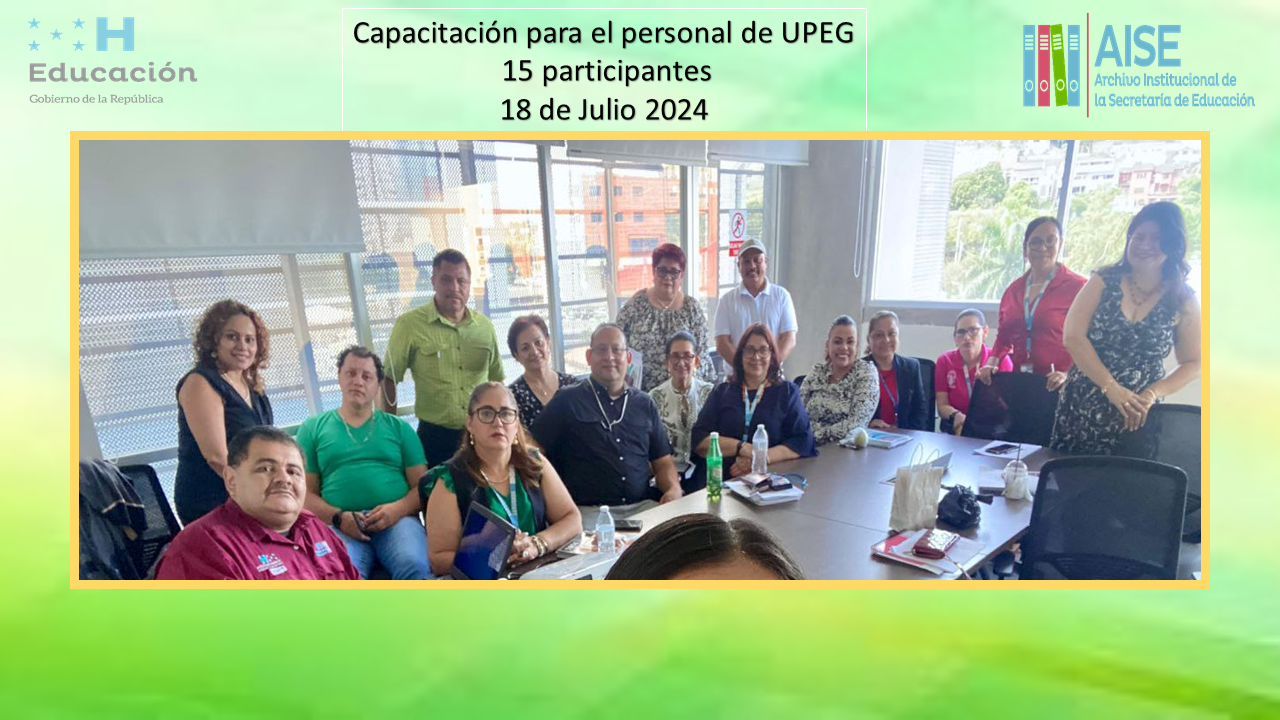 98..- CAPACITACIÓN  UNIDAD DE  PLANEAMIENTO Y EVALUACIÓN DE  LA  GESTIÓN  UPEG