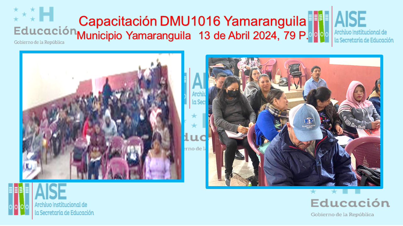 86.- DMU1016 MUNICIPIO DE YAMARANGUILA