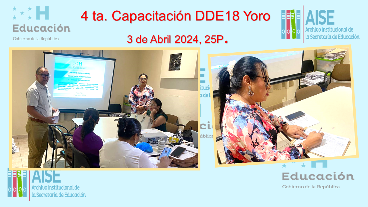 83.- DDE18 YORO 2024 4TA CAPACITACION