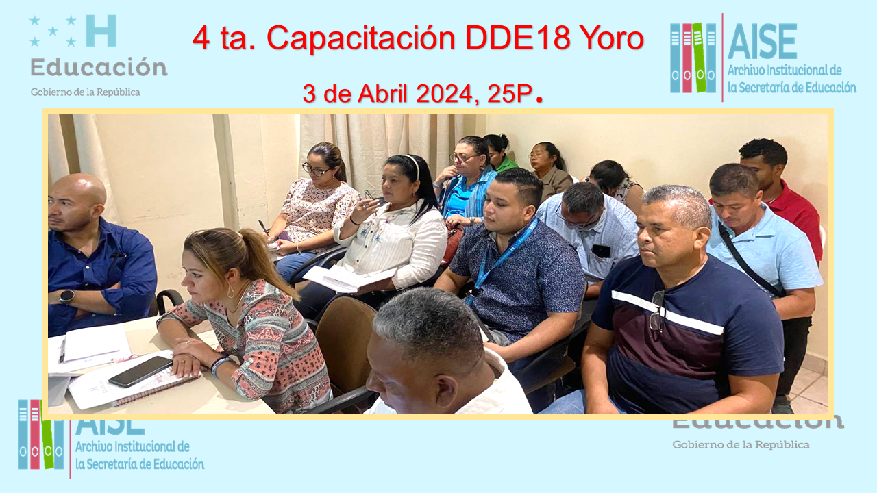 83.- DDE18 YORO 2024 4TA CAPACITACION