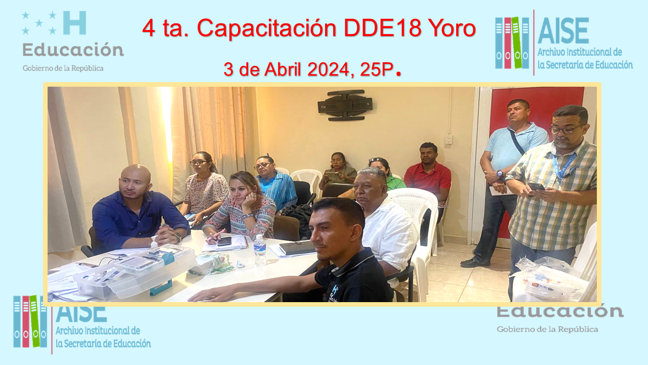 83.- DDE18 YORO 2024 4TA CAPACITACION