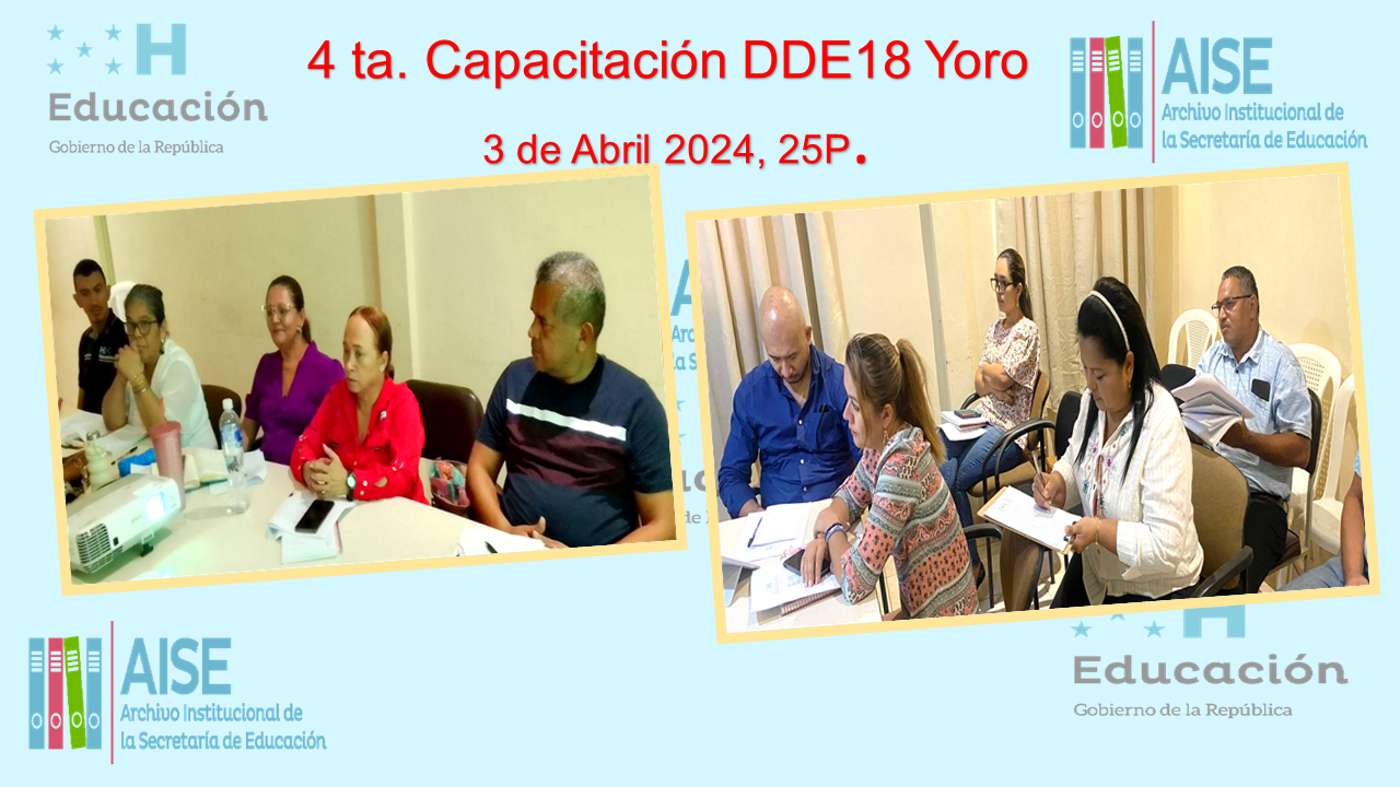 83.- DDE18 YORO 2024 4TA CAPACITACION